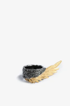 Bijoux^Zadig & Voltaire Bague Rock Feather Deployez Vos Ailes