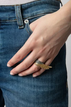 Bijoux^Zadig & Voltaire Bague Rock Feather Deployez Vos Ailes