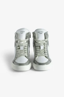 Formateurs^Zadig & Voltaire Baskets Montantes Brevetees Zv1747 High Flash Infinity