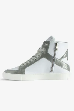 Formateurs^Zadig & Voltaire Baskets Montantes Brevetees Zv1747 High Flash Infinity