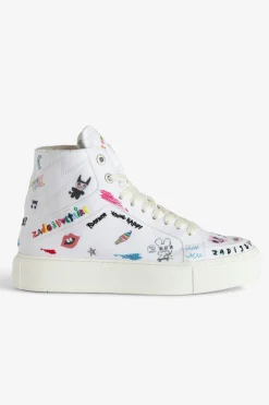 Formateurs^Zadig & Voltaire Baskets Montantes Epaisses High Flash Zv1747