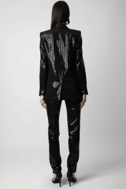 Costumes^Zadig & Voltaire Blazer A Sequins Vive