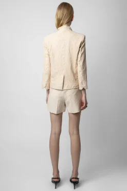 Vestes^Zadig & Voltaire Blazer En Cuir Froisse Verys