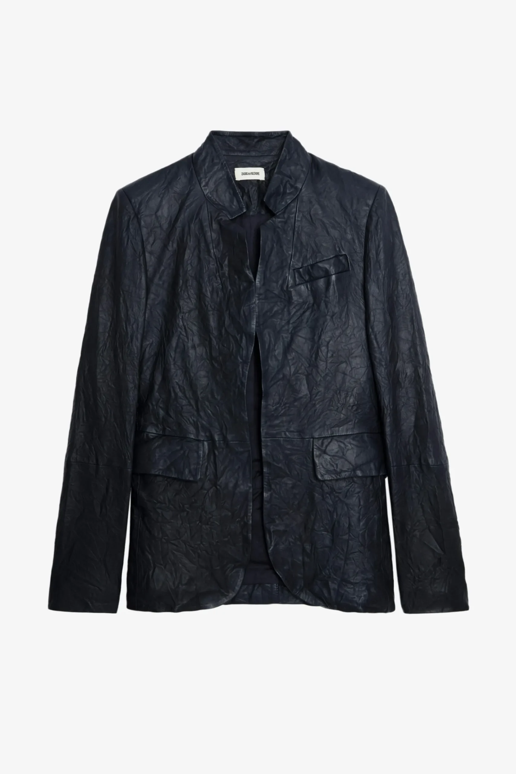 Costumes^Zadig & Voltaire Blazer En Cuir Tres Froisse