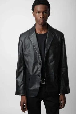 Manteaux Et Vestes^Zadig & Voltaire Blazer En Cuir Valfried