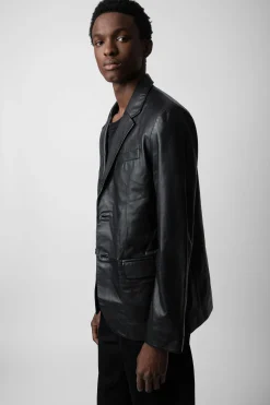 Manteaux Et Vestes^Zadig & Voltaire Blazer En Cuir Valfried
