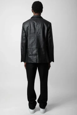 Manteaux Et Vestes^Zadig & Voltaire Blazer En Cuir Valfried
