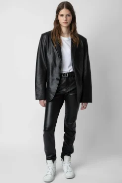 Manteaux Et Vestes^Zadig & Voltaire Blazer En Cuir Valfried