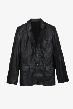Manteaux Et Vestes^Zadig & Voltaire Blazer En Cuir Valfried