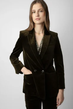 Vestes^Zadig & Voltaire Blazer En Velours Visko