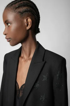 Costumes^Zadig & Voltaire Blazer Etoile Strass Viva