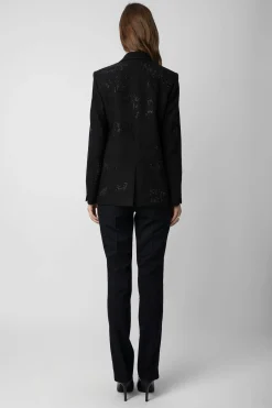 Unisexe^Zadig & Voltaire Blazer Vanille A Strass
