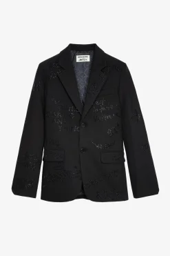 Unisexe^Zadig & Voltaire Blazer Vanille A Strass