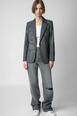 Vestes^Zadig & Voltaire Blazer Venus Strass