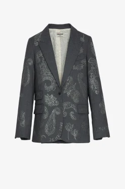 Vestes^Zadig & Voltaire Blazer Venus Strass