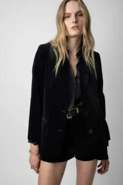 Costumes^Zadig & Voltaire Blazer Viva En Velours