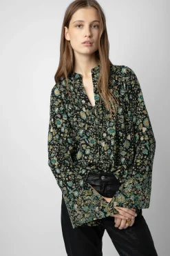 Chemises Et Hauts^Zadig & Voltaire Blouse Taika En Soie A Strass