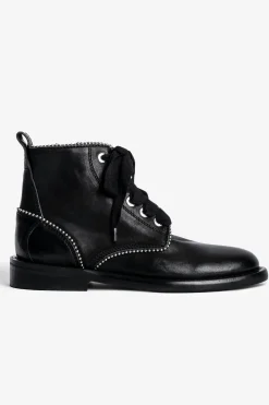 Bottes^Zadig & Voltaire Bottines A Clous Laureen Roma