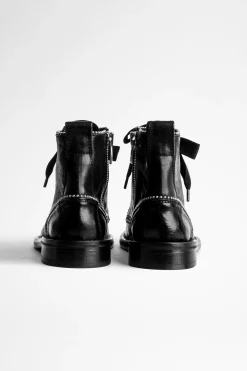 Bottes^Zadig & Voltaire Bottines A Clous Laureen Roma