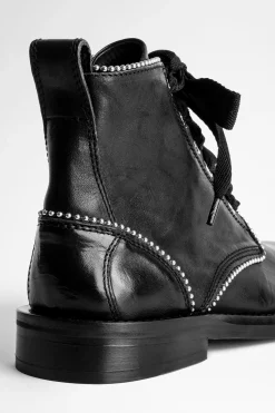 Bottes^Zadig & Voltaire Bottines A Clous Laureen Roma