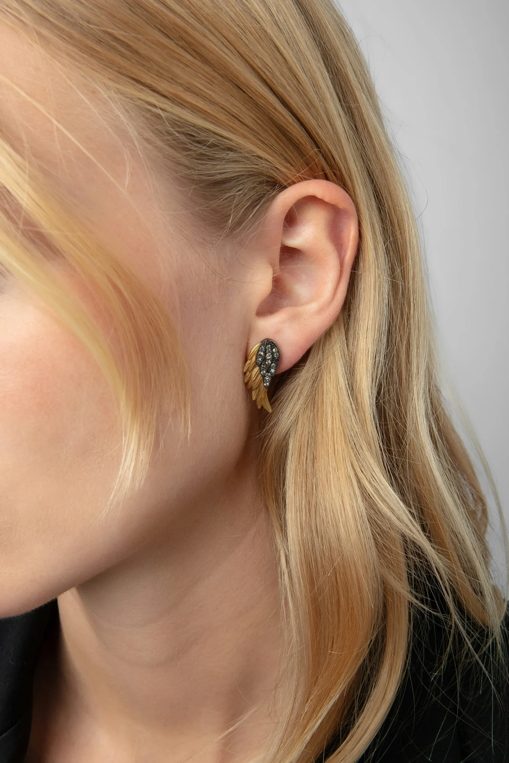 Bijoux^Zadig & Voltaire Boucles D'Oreilles Plumes De Roche