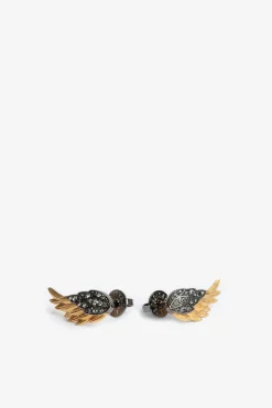 Bijoux^Zadig & Voltaire Boucles D'Oreilles Plumes De Roche