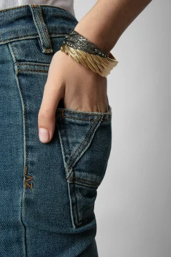Bijoux^Zadig & Voltaire Bracelet Rock Feather Deployez Vos Ailes