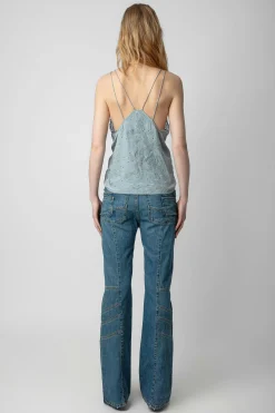 Chemises Et Hauts^Zadig & Voltaire Caraco Capela En Jacquard De Soie A Strass