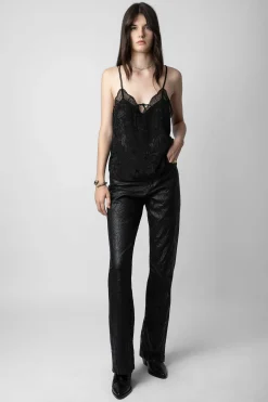 Chemises Et Hauts^Zadig & Voltaire Caraco Capela En Soie A Strass