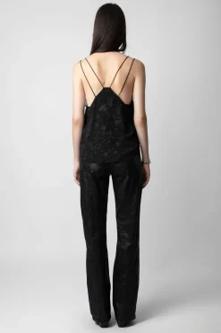 Chemises Et Hauts^Zadig & Voltaire Caraco Capela En Soie A Strass