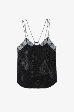 Chemises Et Hauts^Zadig & Voltaire Caraco Capela En Soie A Strass
