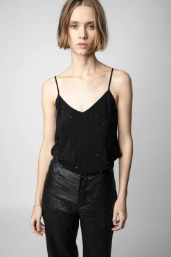 Chemises Et Hauts^Zadig & Voltaire Caraco Casel Doux Strass