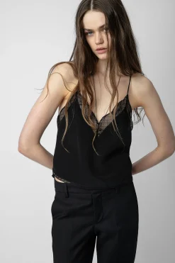 Chemises Et Hauts^Zadig & Voltaire Caraco Court En Soie Christy