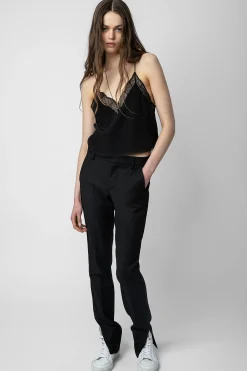 Chemises Et Hauts^Zadig & Voltaire Caraco Court En Soie Christy