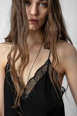 Chemises Et Hauts^Zadig & Voltaire Caraco Court En Soie Christy