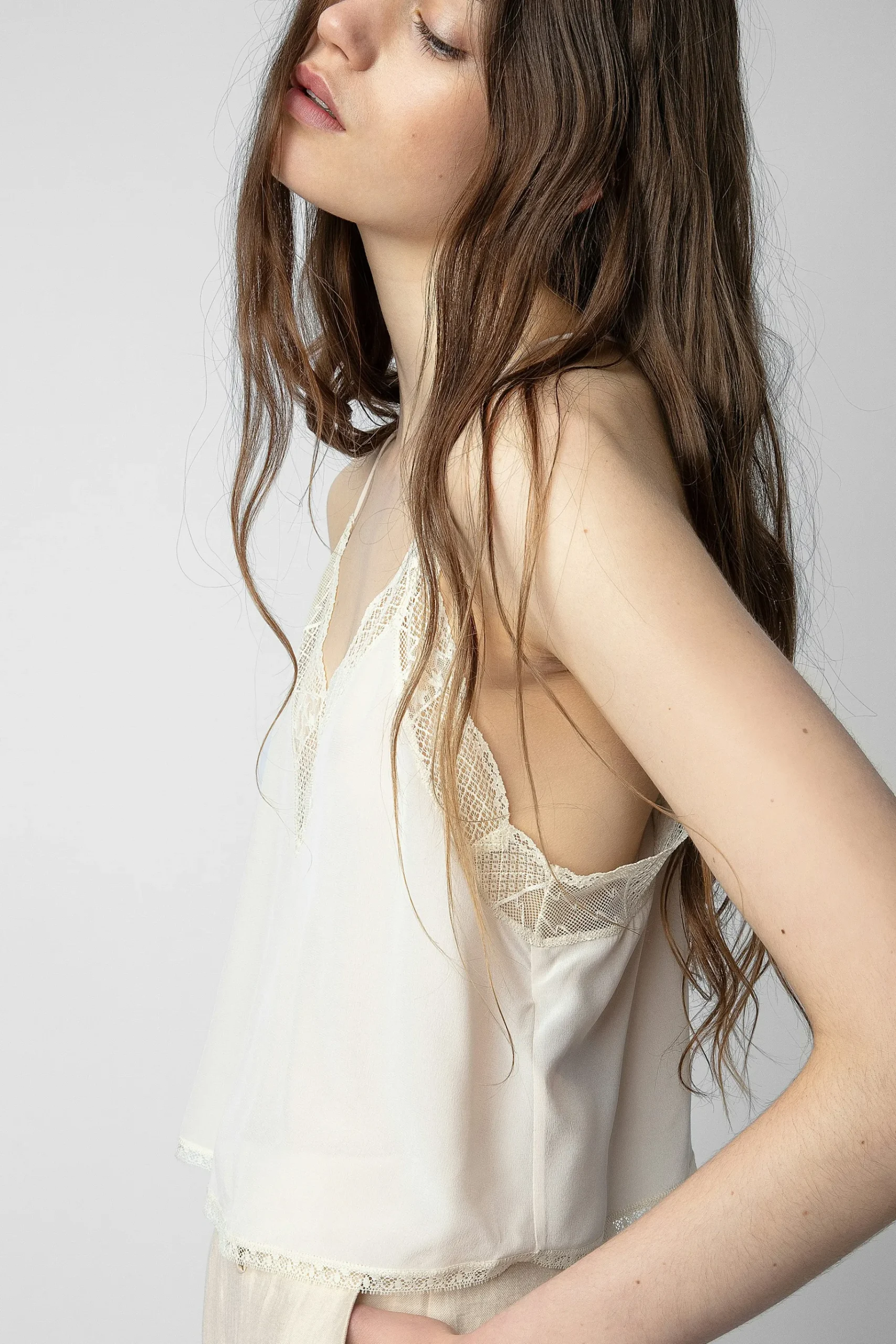 Chemises Et Hauts^Zadig & Voltaire Caraco Court En Soie Christy