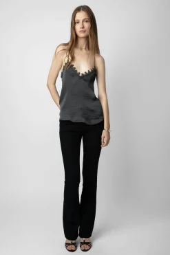 Chemises Et Hauts^Zadig & Voltaire Caraco En Satin Chrisa
