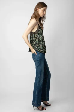 Chemises Et Hauts^Zadig & Voltaire Caraco En Soie A Strass Christy