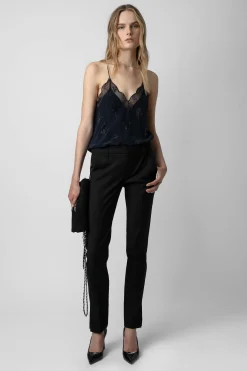 Chemises Et Hauts^Zadig & Voltaire Caraco En Soie A Strass Christy