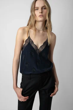 Chemises Et Hauts^Zadig & Voltaire Caraco En Soie A Strass Christy