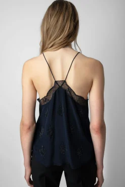 Chemises Et Hauts^Zadig & Voltaire Caraco En Soie A Strass Christy