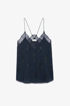 Chemises Et Hauts^Zadig & Voltaire Caraco En Soie A Strass Christy