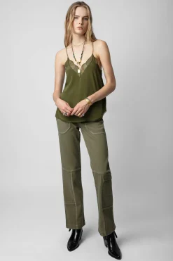 Chemises Et Hauts^Zadig & Voltaire Caraco En Soie Christy