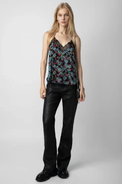 Chemises Et Hauts^Zadig & Voltaire Caraco En Soie Christy Thunder