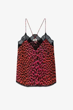 Chemises Et Hauts^Zadig & Voltaire Caraco En Soie Leopard Christy