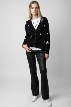 Pulls Et Gilets^Zadig & Voltaire Cardigan En Cachemire Etoiles Mirka