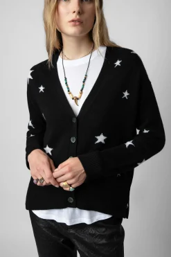 Pulls Et Gilets^Zadig & Voltaire Cardigan En Cachemire Etoiles Mirka