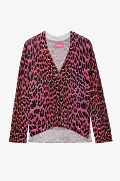 Pulls Et Gilets^Zadig & Voltaire Cardigan En Cachemire Leopard Mirka