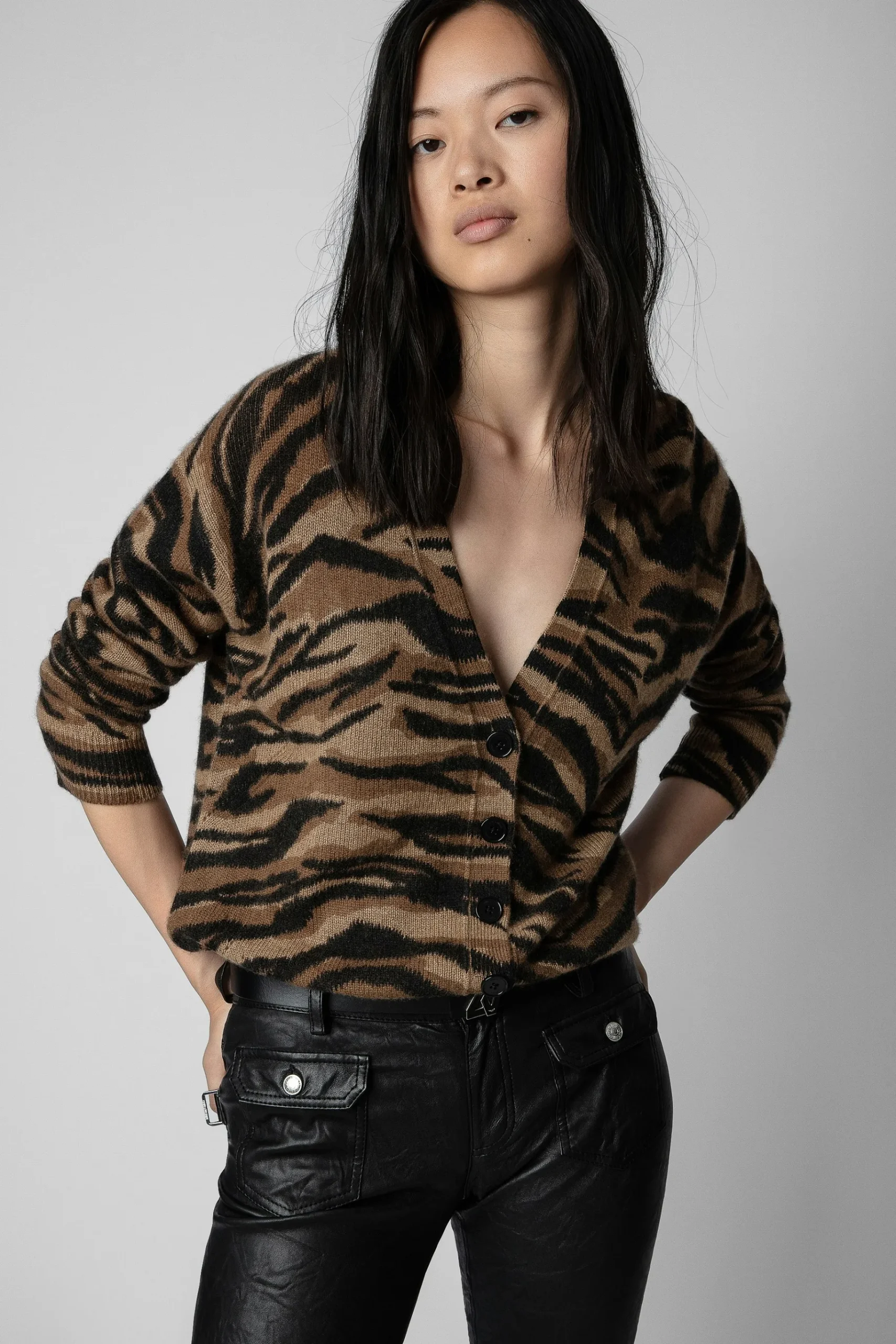 Pulls Et Gilets^Zadig & Voltaire Cardigan En Cachemire Mirka Tigre