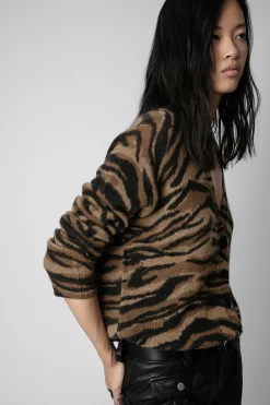 Pulls Et Gilets^Zadig & Voltaire Cardigan En Cachemire Mirka Tigre
